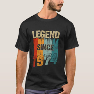 Vintage Legende von 1974 Seit 1974 50. Geburtstags T-Shirt
