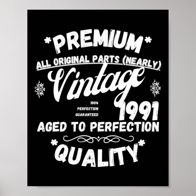 Vintage Legends, geboren 1991 Performance Poster (Vorne)