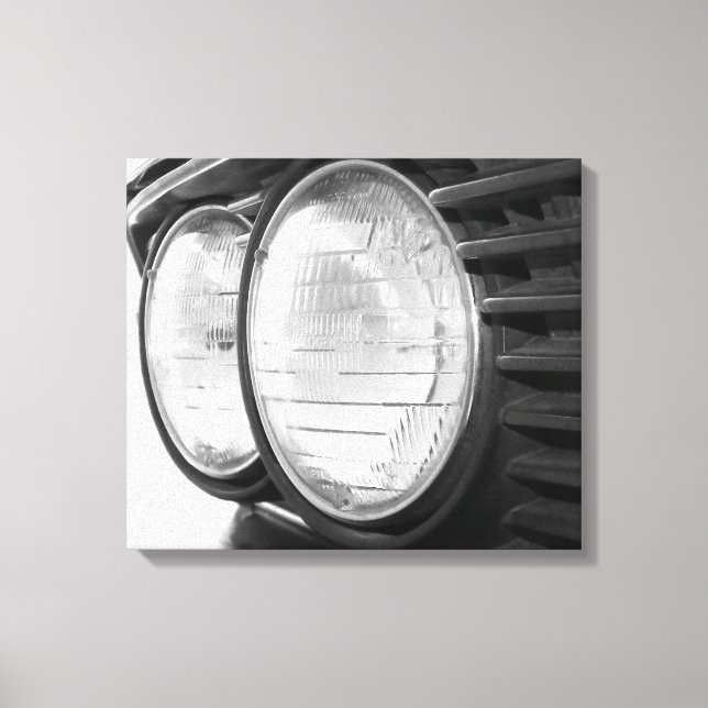 Vintage Leinwand der BMW-Scheinwerfer (Vorderseite)