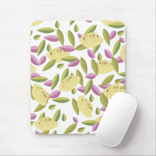 Vintage Lemon-Pattern-Stil Mousepad