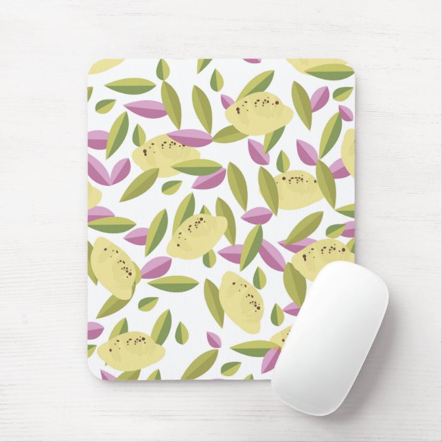 Vintage Lemon-Pattern-Stil Mousepad (Mit Mouse)