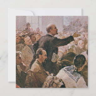 Vintage-Lenin-Feiertagskarte Feiertagskarte