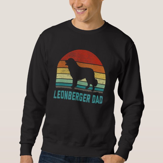 Vintage Leonberger Dad  Dog Sweatshirt (Vorderseite)