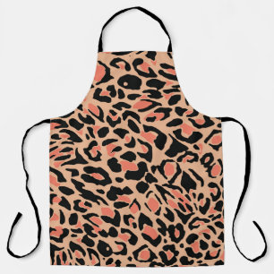 Vintage Leopardenmuster-Design Schürze