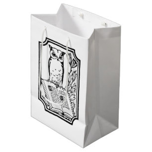 Vintage Leseküle niedliches Party Tasche Mittlere Geschenktüte