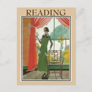 Vintage-Lesung, Text auf Postkarte ändern