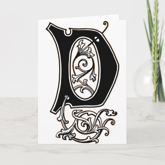 Vintage Letter D (Vorderseite)