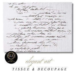 Vintage-Letter-Decoupage Seidenpapier