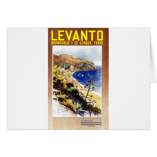 Vintage Levanto Genova Italie Tourisme (Devant horizontal)