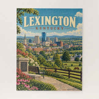 Vintage Lexington Kentucky Bluegrass-Skyline