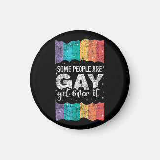 Vintage LGBT Stolz Regenbogen Einige Menschen Sind Magnet