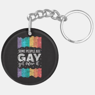 Vintage LGBT Stolz Regenbogen Einige Menschen Sind Schlüsselanhänger