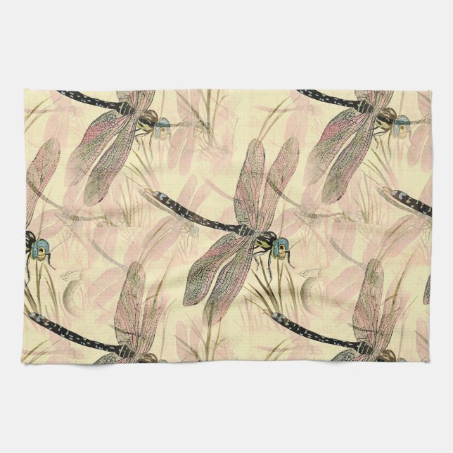 Vintage Libelle Geschirrtuch (Horizontal)