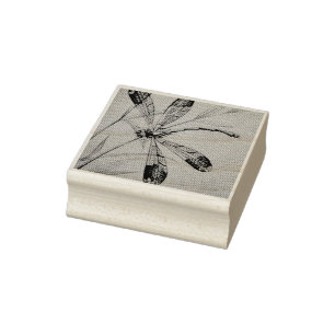 Vintage Libelle Nr. 4 und Foliage Watercolor Art Gummistempel