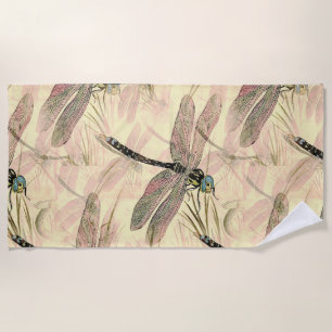 Vintage Libelle Strandtuch
