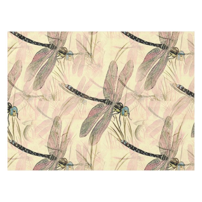 Vintage Libelle Tischdecke (Vorderseite (Horizontal))