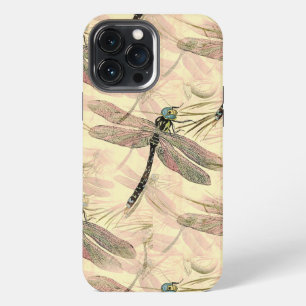 Vintage Libellen Druck iPhone 13 Pro Max Hülle