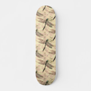 Vintage Libellen Druck Skateboard