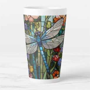 Vintage Libellenkunst Blumenbeißglas Milchtasse
