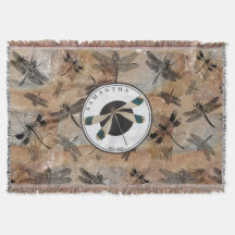 Vintage Libellenstörung Entomologie-Monogramm