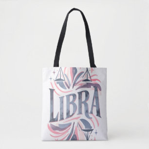 Vintage Libra Zodiac Sign Whimsical Illustration Tasche
