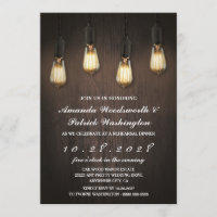 Vintage Lichter Chic Probe Abendessen Einladung