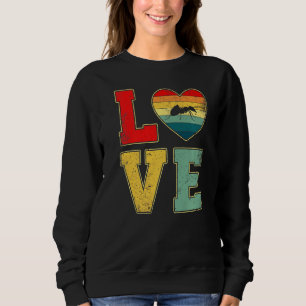 Vintage Liebe Ant Retro 70er 80er Herzzüchtertiere Sweatshirt