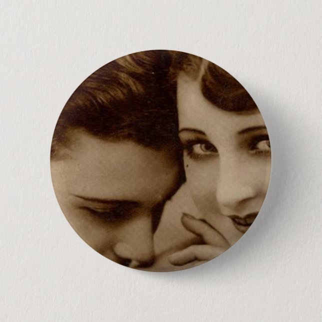 Vintage Liebe Button (Vorderseite)