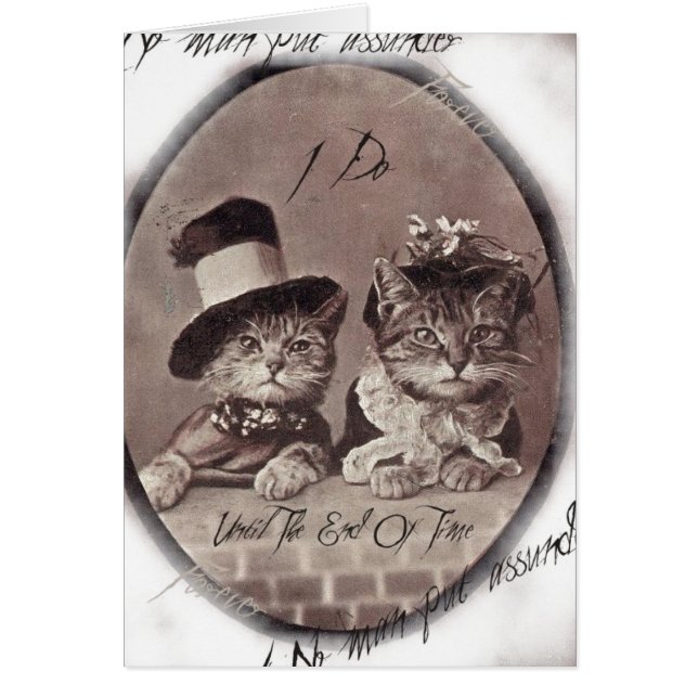 Vintage Liebe Chat Card (Vorne)