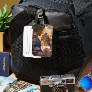 Vintage Liebe Couple Romance Single Side Card Slot Gepäckanhänger