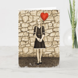 Vintage Liebe Feiertagskarte