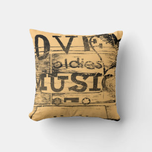 Vintage Liebe Musik 2 Kissen