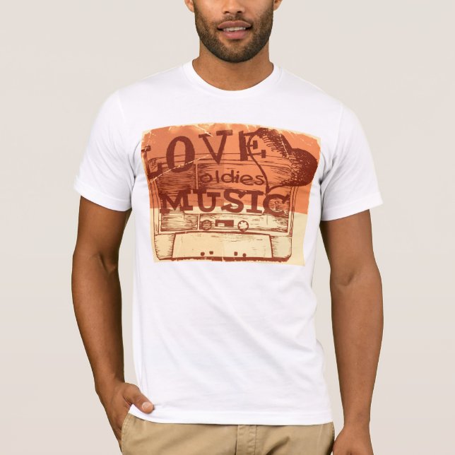Vintage Liebe oldies music T - Shirt (Vorderseite)