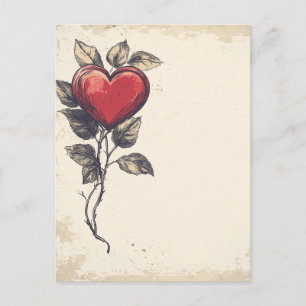 Vintage Liebe Postkarte
