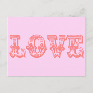 Vintage Liebe Postkarte