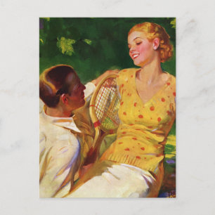 Vintage Liebe, Romantik, Romantik, Save the Date Ankündigungspostkarte