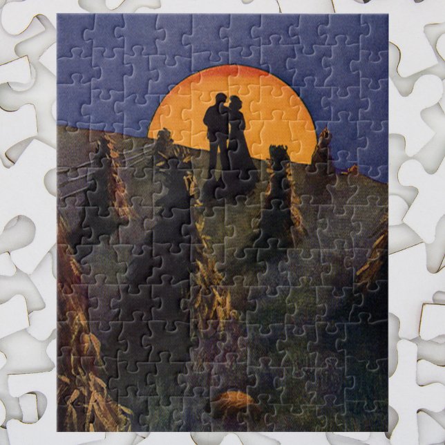 Vintage Liebe und Romantik, Ernte Moon Kiss (Von Creator hochgeladen)