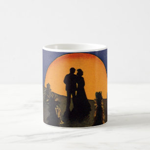 Vintage Liebe und Romantik, Erntmond-Kuss Kaffeetasse
