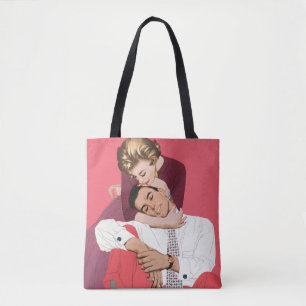 Vintage Liebe und Romantik, Frischvermählte in Ros Tasche