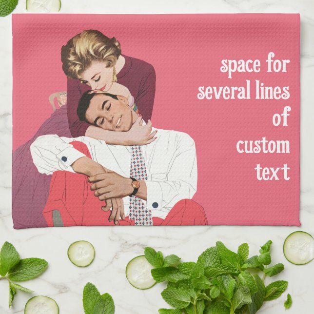 Vintage Liebe und Romantik, Neuerscheinungen in Ro Geschirrtuch (Gefaltet)