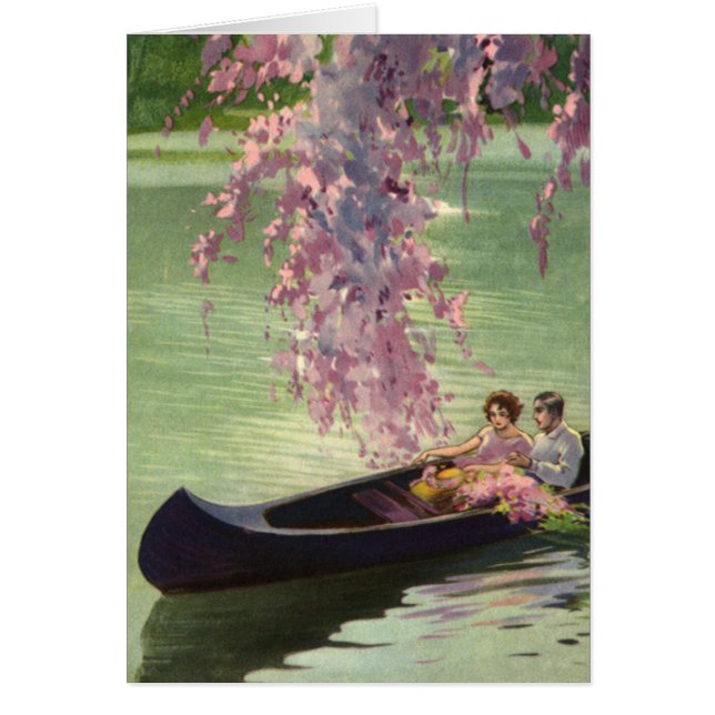 Vintage Liebe und Romantik, romantische Kanufahrt (Vorne)