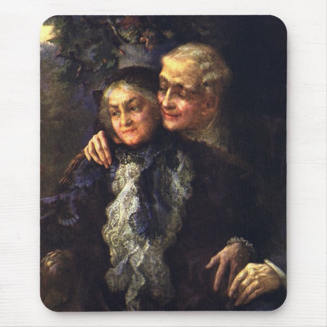 Vintage Liebe und Romantik, romantische Viktoriani Mousepad (Vorne)