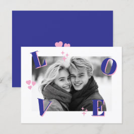 Vintage LIEBE Valentinstag Custom Fotos Postkarte