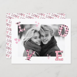 Vintage LIEBE Valentinstag Custom Fotos Postkarte