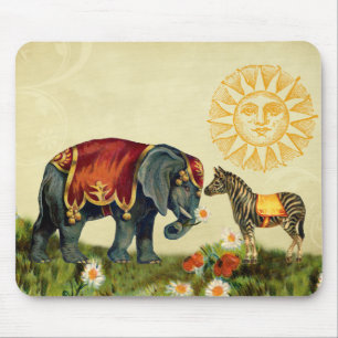 Vintage-Liebes-Valentins- Collage Mousepad