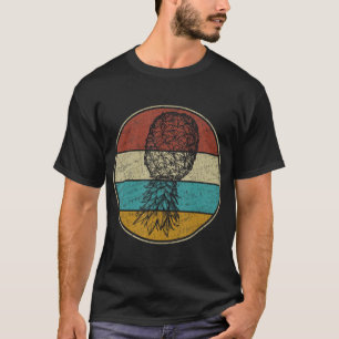 Vintage Lifestyle Retro umgedrehtes Ananas-Schwing T-Shirt
