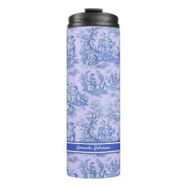 Vintage lila Blautafel Thermosbecher