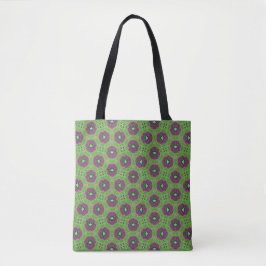 Vintage-Lila-Blüten-Einkaufstasche Tasche