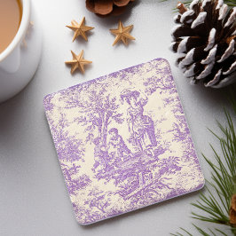 Vintage lila Kindertoilette Steinuntersetzer