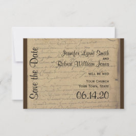 Vintage Lilie Hochzeitsstimme speichern das Datum Save The Date